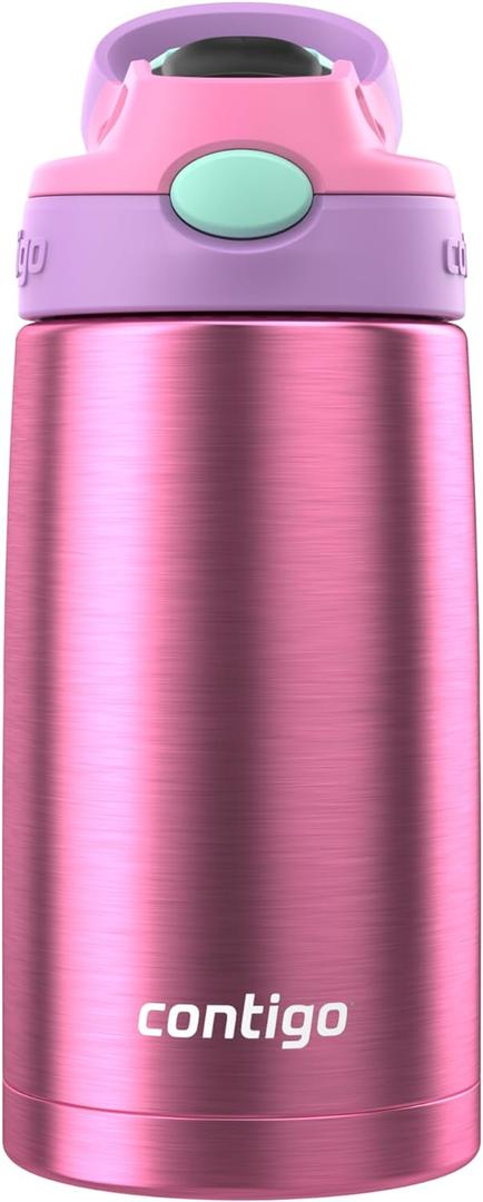 Contigo Autospout Water Bottle with Straw 13 oz Azalea/Pansy