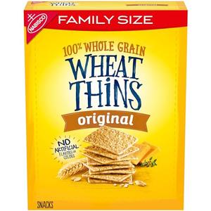 Wheat Thins Original Snacks, Whole Grain Wheat Crackers, Snack Crackers, Family Size, 14 oz Pack of 2 By 13 APR 2026
