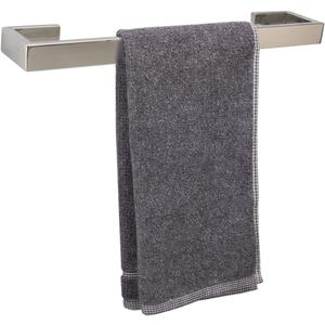TocTen Bath Towel Rack - Square Base Thicken SUS304 Stainless Steel Towel Bar for Bathroom, Bathroom Bar Accessories Towel Rod Heavy Duty Wall Mounted Towel Holder (Polish Chrome, 16 Inch)
