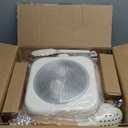 Kikcoin 16Pcs Pots and Pans Set Nonstick Ceramic Cookware Sets Induction Kitchen Cooking Set Non toxic Healthy Non Stick w/Grill Pan,Saute Pan, Ceramic White