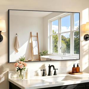 COFENY 30x42 Black Bathroom Mirror, Rectangle Vanity Mirrors for Over Sink