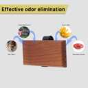 2 x Yuoyar Wood Car Scents Air Freshener Visor Clips Diffuser Odors Eliminator (coconut-scented, 1 Pack)