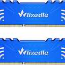 DDR3 RAM 16GB Kit (2x8GB) 1600MHz CL11 DIMM Wlizedle Desktop Memory PC3-12800 240-Pin 1.5V 2Rx8 Dual Rank Channel Non-ECC Unbuffered PC Computer Sdram Sticks Module Upgrade, Blue (8GBx2)