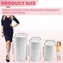 3Pcs White Metal Pleated Cylinder Pedestal Stand cake cylinder stands
Heavy Duty, Metal pillars for Party Dinner Wedding Birthday Decor 23.6''(L) 21.65"(M) 19.69"(S)