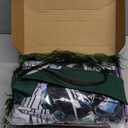 5 Pcs Black and Green Stripe Suit with Wig Adult Costumes for Men Movie Cosplay Outfits for Halloween (X-Large)