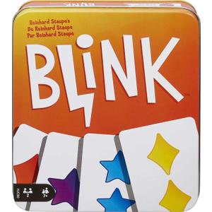 Mattel Games Blink Card Game in Collectable Storage Tin, Gift for Kid, Family & Adult Game Night Ages 7 Years & Older