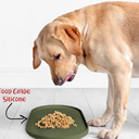 Dog Food Mat - Waterproof Dog Bowl Mat, Silicone Pet Mat for Food and Water Bowls Green