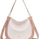 Hobo Bag for Women Crossbody Purses Shoulder Handbags Top-Handle Saddle Bag (Sandy)
