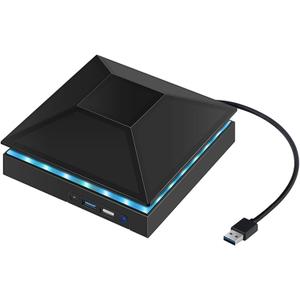 Adjustable 3-Speed Cooling Fan USB Hub Vertical Stand for Xbox Series X Console