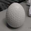 Egg Home Decor, Size 4.72in dia x 6.14 in h (12 cm x 15.6cm)
