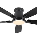 Surtime 8310 52" Ceiling Fans with Lights-Low Profile Ceiling Fan with Light and Remote/APP Control,Flush Mount,DC Reversible,LED Dimma