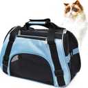 Pet Carrier Soft-Sided Carriers for Cat Carriers Dog Carrier for Small Medium Cats Dogs Puppies Pet Carrier Airline Approved Cat Dog Pet Travel Carrier (Small, Blue)