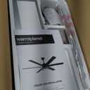 warmiplanet 62 Inch Indoor Ceiling Fans with Lights, 6 Speeds Slient Reversible DC Motor, 3 Color Dimmable LED Light, Timer, Brushed Nickel, 5 Blades