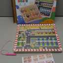 2 in 1 Magnetic Color and Number Maze,Alphabet Maze,Montessori Toy for 3-6 Years Old,Wooden Magnet Balls Puzzles,Toddler Busy Board Game,Preschool Learning Activities,Christmas & Birthday Gift for Kid