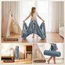 Foldable Baby Playpen - 71"x59" Collapsible Play Pen for Babies and Toddlers - Indoor Outdoor Foldable Play Yard with 4 Handles - Folding Baby Playpen with Bag Portable Travel Play Yard