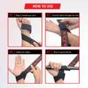 Outex Lifting Wrist Straps for Weightlifting  Heavy Duty Gym Straps with Neoprene Padding for Deadlifts, Powerlifting & Bodybuilding  Unisex Grip Support for Strength Training (Black-Red Silicone)