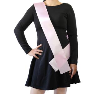 24 Pack Pink Blank Sash, Plain Satin Sashes for Pageants and Party Decorations