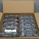 M MCIRCO 10-Pack,30 Oz Glass Meal Prep Containers 2 Compartments Airtight Lunch Bento Boxes with Lids, Glass Food Storage Containers, Microwave, Oven, Freezer and Dishwasher