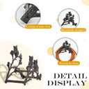 Owl Decorative Hose Holder Decorative Cast Iron Garden Hose Hanger for Outside Wall, Heavy Duty Vintage Hose Reel for Patio, Yard, or Villa (garden hose holder)