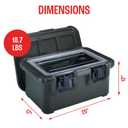 Cambro Insulated Food Pan Carrier - 8 Inch Deep Hotbox and Food Warmer for Catering & Transport - Top Load S-Series (Black)