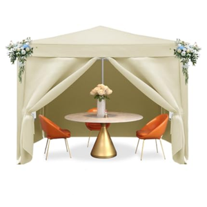10x10 Pop Up Canopy Outdoor Tent Party Tent, Wedding Party Tent Outdoor Canopy Waterproof UV50 Canopy Tent Event Shelter for Parties, 2 Piece, Top Cover And Walls