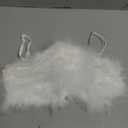 Women Rave Festival Feather Crop Tops Faux Fur Spaghetti Straps Tube Top for Concert Club Party S