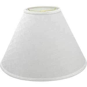 Aspen Creative Transitional Hardback Empire Shaped Spider Construction Lamp Shade, 18" wide (7" x 18" x 12 1/2"), Off White