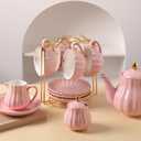 Sweejar Foldable Tea Cups Display Stand, Holds 6 Cups and 6 Saucers Stainless Steel Wire Rack Display Mug Holder Espresso Cups Holder