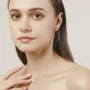 Necklaces for Women, 925 Sterling Silver Bow With Cubic Zirconia 14K White Gold Plated Necklace,Simple Gold Plated Jewelry Gift for Women,For Family, Loved Ones, Friends