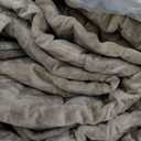 RECYCO Luxury Velvet Quilt Set Full Queen Size Bedding Sets, Ultra Soft Velvet Comforter Set, Lightweight Channel Box Stitch Oversized Bedspread Coverlet for All Season, with 2 Shams, Urban Taupe