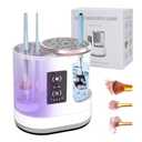 3 IN 1 Electric Makeup Brush Cleaner Dryer and Holder Combined with Timers, Automatic USB Cosmetic Brushes Cleaning Tool for Beauty Makeup Brush, Sponges, Eyeshadow, Contour