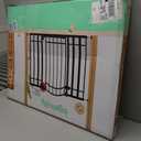 Ingenuity Multi-Use Decorative Extra Tall Walk-Thru Baby Gate, Fits Openings 28.5-48 Inch (Pack of 1), Black Metal, for Doorways and Stairways, 36' Tall Baby and Pet Gate, Black, One Size