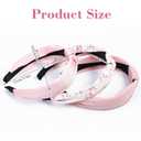 3 PCS Pink Knotted Headbands for Women, Knotted Fashion Hairbands for Yoga Workout Daily Wear