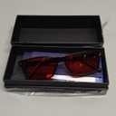 ANYLUV Blue Light Glasses Men Woman, Blue Light Blocking Glasses for Computer Gaming, Eye Strain Relief Eye Protection ((Sleep Enhancement) 01- Black)