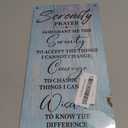 HALUOSI Serenity Prayer Wooden Decor Sign, God Grant Me The Serenity Wall Decor Sign, Hanging Printed Wooden Plaque Decor, Rustic Family Signs for Home Decor, Christian Gift 12x 6inch (A6) (color11)