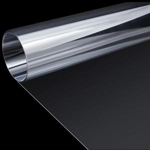 Beeveer 1 Roll of 42 x 96 Inch Extra Large PET Sheets, Transparent Clear Flexible Plastic Sheet for Craft, Picture Frames, Sign Blank, DIY Display Project, Protective Barriers