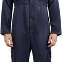 Navy Blue Jumpsuit for Men,Adult Coveralls Costume (Blue, L)