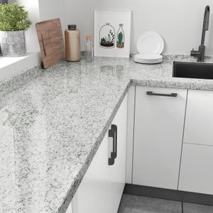 Granite Contact Paper for Countertops Peel and Stick Wallpaper Removable Self Adhesive Stick on Wallpaper Vinyl Temporary Marble Countertop Contact Paper Grey Kitchen Backsplash 15.8" x78" (Gray)