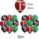 46PCS Football Birthday Party Decorations,Banner,Football Theme Party Decorations,Balloons.Cake Toppers,Cupcake Toppers.Football Birthday Decorations Sports party Decorations.