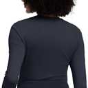 Sola Long Sleeve Underscrub for Women with Thumbholes, Comfort Fit for Work & Layering (Blue, L)