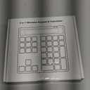 Rechargeable Wireless Number Pad for Laptop, 34 Keys Numeric Keypad with Dual Bluetooth & Display, 2-in-1 Numpad and Calculator, Slim Portable Number Pad Keyboard for Windows, Mac, PC, Tablet