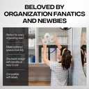 ClearSpace Clear Plastic Storage Bins  Pantry Organizers & Storage Containers, Cabinet Organizer - Home Organization Must Haves for Kitchen, Laundry Room, Office, Closet, Garage & Freezer (6 Pack)