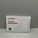 Titanium Cutting Board for Kitchen, Cutting Board Double Sided Food Grade, Pure Titanium/PP, Easy to Clean Large Size 1611 (Silver)