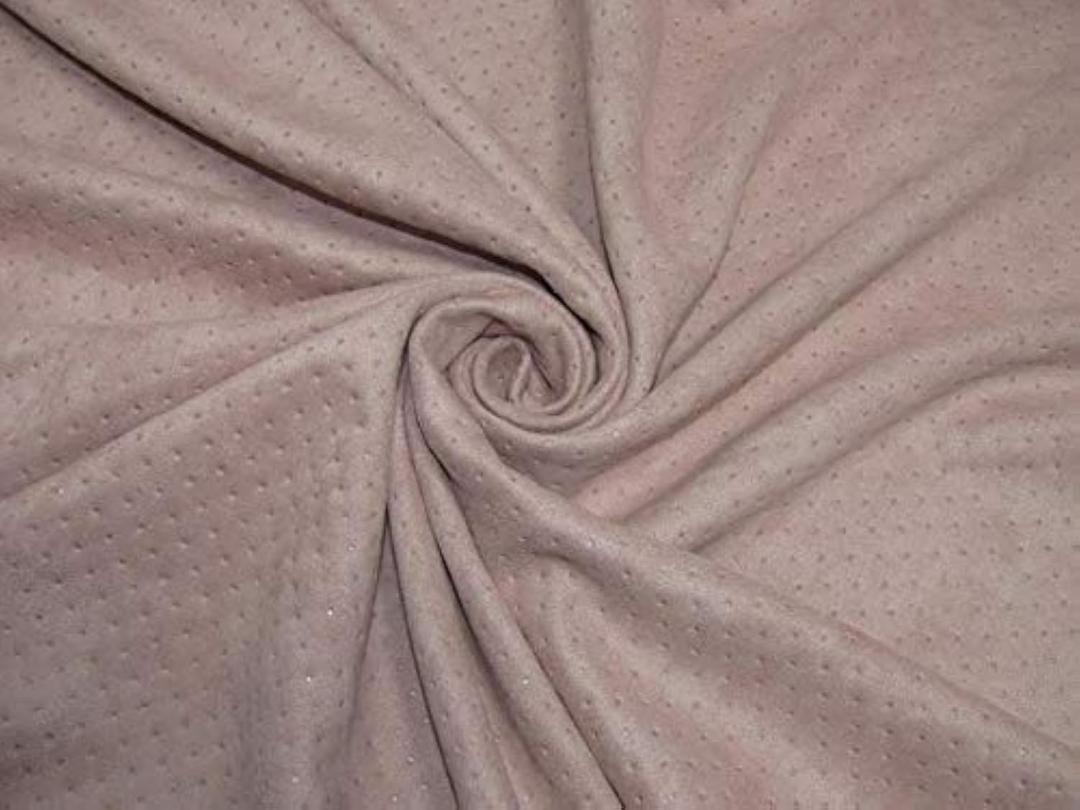 100% Polyester Scuba Suede Fabric 59" Wide- Lazer Cut Punch Design-Dusty Rose Pink by The Yard 100% Polyester Scuba Suede Fabric 59" Wide- Lazer Cut Punch Design-Dusty Rose Pink by The Yard