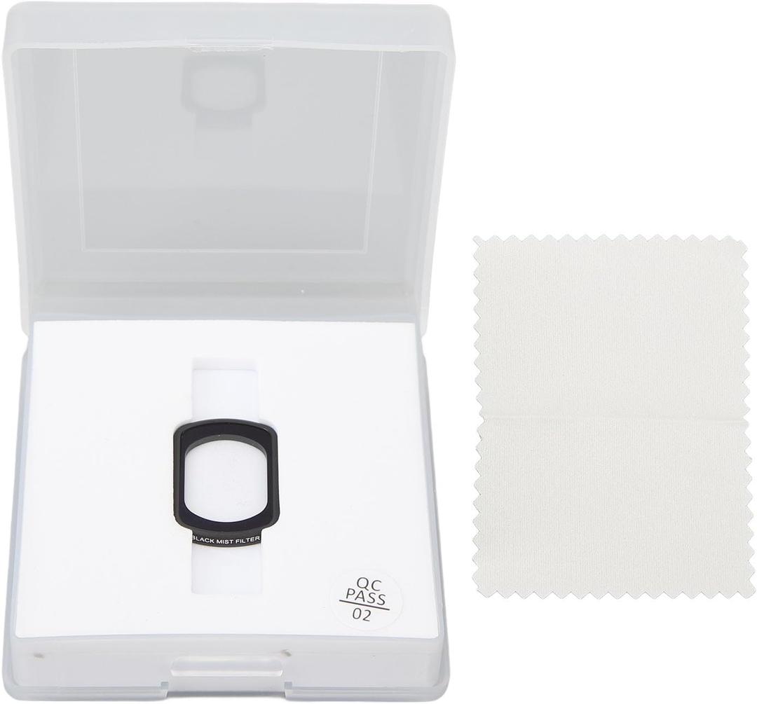 Black Mist Filter Beauty Soft Filters True Color Reduction Water Prevent and Oilproof for Osmo Pocket 3 with Washing Cloth and Storage Box