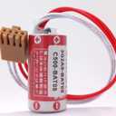 2-Pack ER17/33 PLC Batterywith Brown JAE2.5mm-4P Plug for 3G2A9-BAT08 C500-BAT08 PLC Battery (ER17/33 2/3A 3.6V 1600mAh)