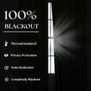 Dusty Blue Pinch Pleated 100% Blackout Linen Curtains for Bedroom 84 Inch Length Room Darkening with Liner Light Blue Window Curtains 84 Inches Long for Living Room Black Out Pleat Drapes Back Tab