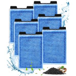 Aquarium Rite-Size Z Filter Cartridges Compatible with Marineland Eclipse Filtration Systems, Fish Tank with Filter Compatible with Marineland Hidden Filtration System 5, 6 Pack