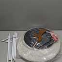 Juegoal Set of 2 Lighted Christmas Snowman Decorations, 3.5+2.3FT Outdoor Collapsible White Snowmen with LED Lights, Pre-Lit Pop Up Xmas Yard Display, Plug in for Holiday New Year Winter Lawn Garden