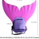 GALLDEALS Mermaid Monofin, Swim Fin for Kids, Girls, Boys, Mermaid Fin for Training Swimming